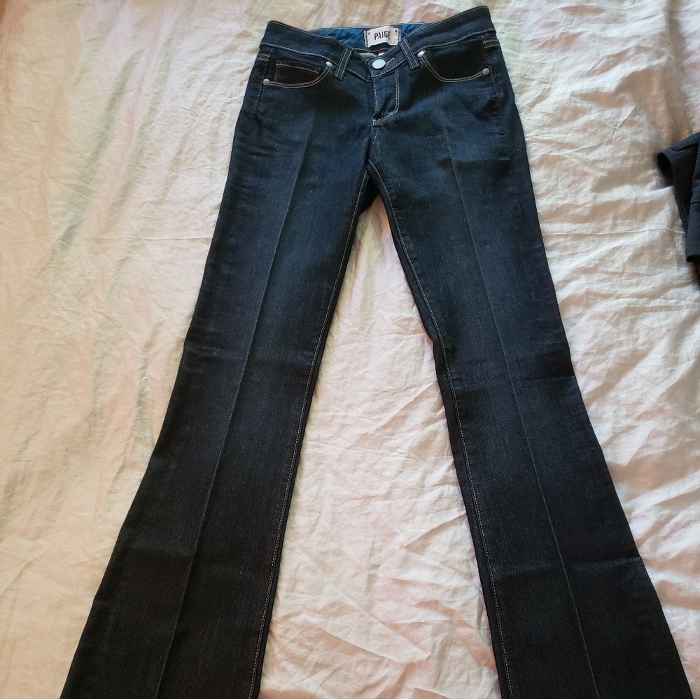 Paige low waist bell bottom jeans